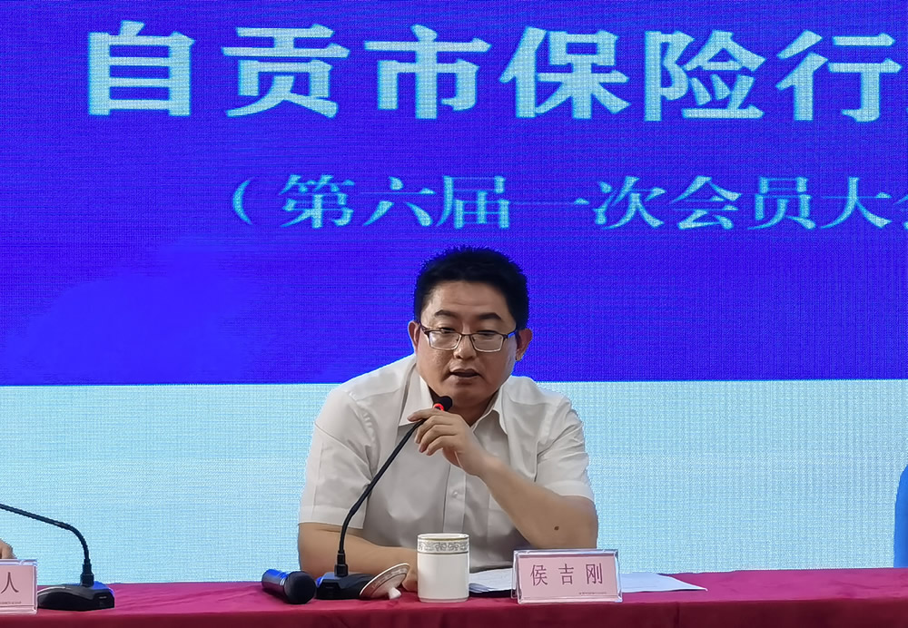 协会成功换届：市金融局副局长侯吉刚发表讲话